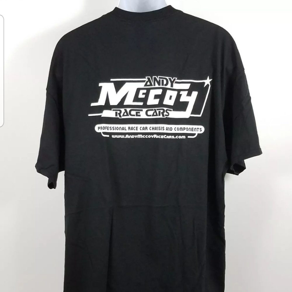 Andy McCoy Race T-Shirt Mens Sizs Large